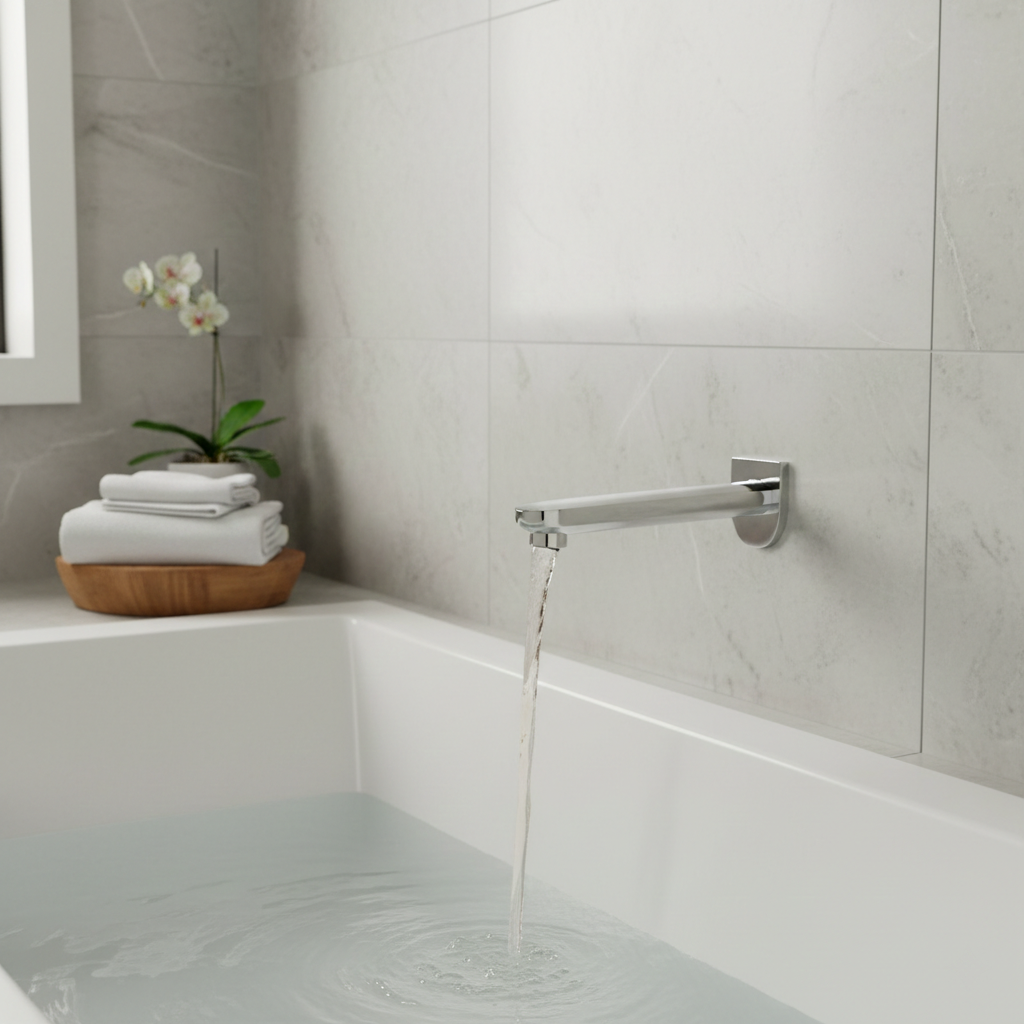 Pearl Bathtub Spout Tap | Wall Mount for Bathroom
