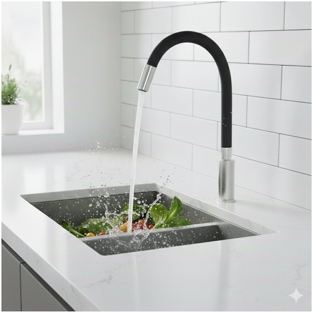 Flexible Spout with Single Stream Flow