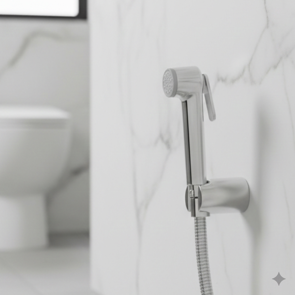 Grohe Handheld Health Faucet with 1 Meter SS Hose Pipe and Hook