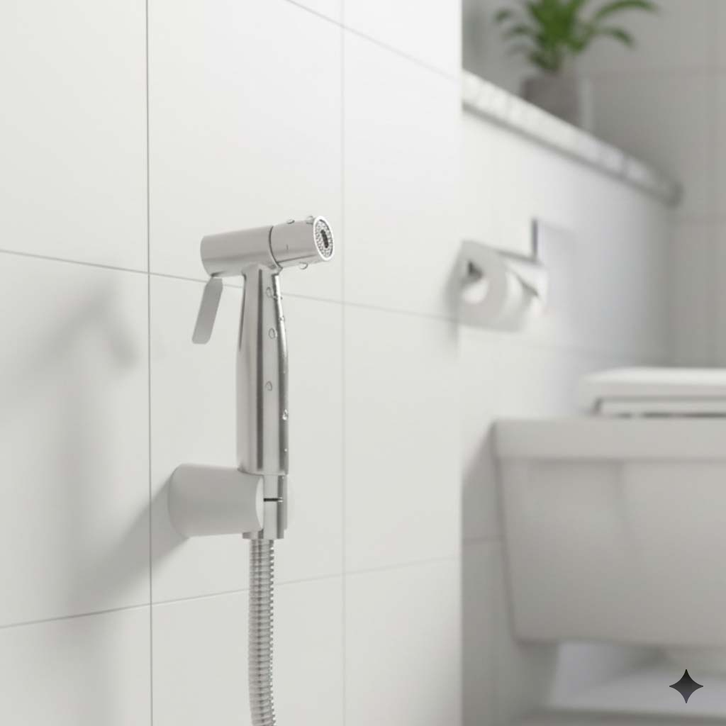 Nano Handheld Health Faucet with 1 Meter SS Hose Pipe and Hook
