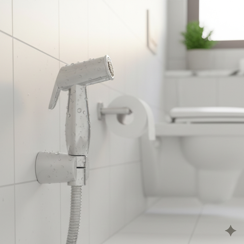 Jupiter Handheld Health Faucet with 1 Meter SS Hose Pipe and Hook