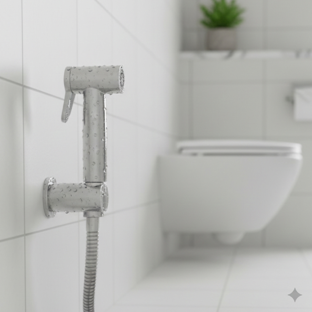 Orio Handheld Health Faucet with 1 Meter SS Hose Pipe and Hook