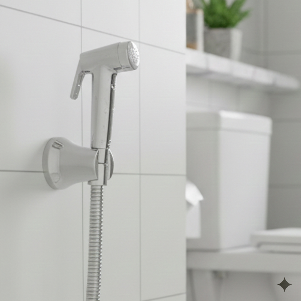 Prime Handheld Health Faucet with 1 Meter SS Hose Pipe and Hook